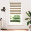 VidaXL estor cebra 100x200 cm tela ancho 95,9 cm poliéster marrón arena