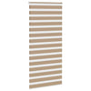 Tenda zebrata VidaXL 110x200 cm larghezza tessuto 105,9 cm poliestere marrone sabbia