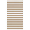 Vidaxl zebra blind 130x200 cm stofbreedte 125,9 cm polyester zandbruin