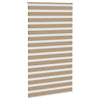 Tenda zebrata VidaXL 130x200 cm larghezza tessuto 125,9 cm poliestere marrone sabbia