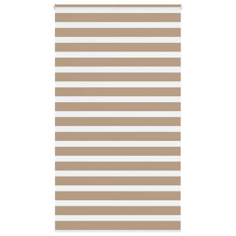 Vidaxl zebra blind 135x200 cm stofbreedte 130,9 cm polyester zandbruin