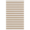 Vidaxl zebra blind 145x200 cm stofbreedte 140,9 cm polyester zandbruin