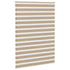 VidaXL estor cebra 155x200 cm tela ancho 150,9 cm poliéster marrón arena