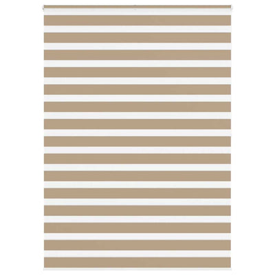 Tenda zebrata VidaXL 165x200 cm larghezza tessuto 160,9 cm poliestere marrone sabbia