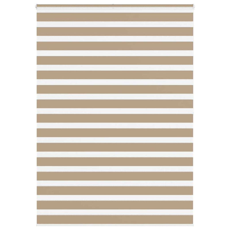 Vidaxl zebra blind 165x200 cm stofbreedte 160,9 cm polyester zandbruin