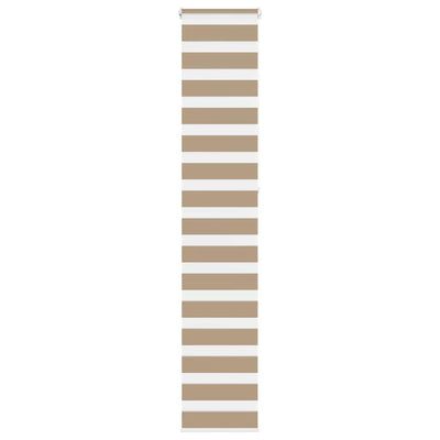 Vidaxl zebra cieco 40x230 cm di larghezza di polvere 35,9 cm in poliestere marrone
