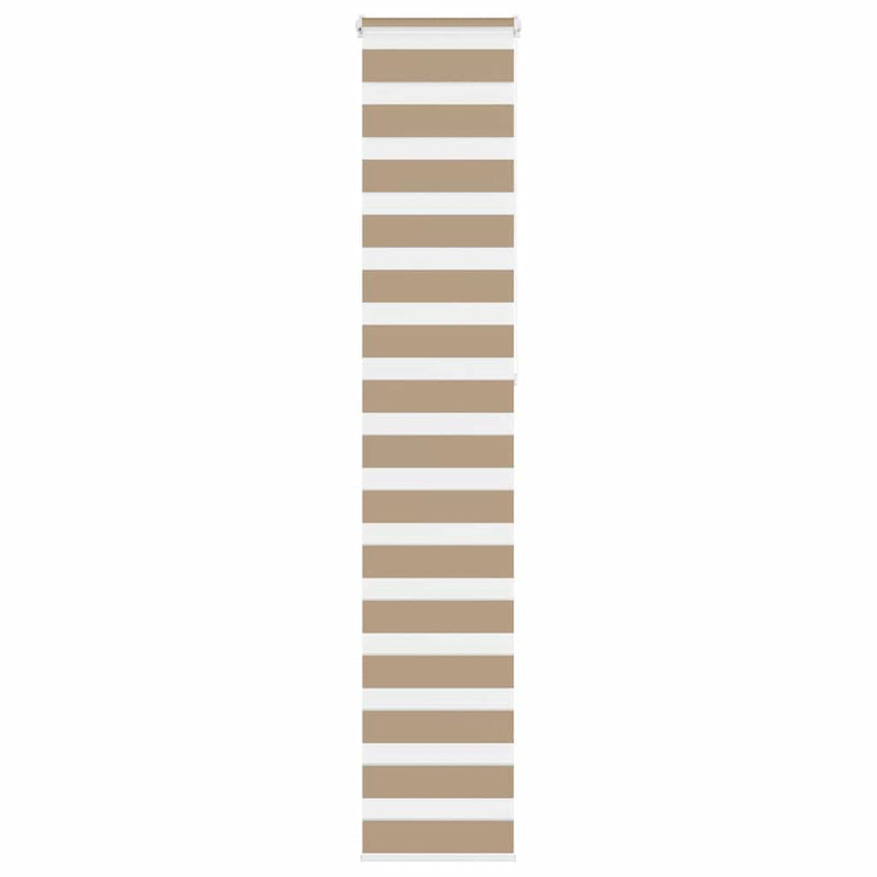 Vidaxl zebra cieco 45x230 cm Larghezza polvere 40,9 cm Polyester Sand Brown