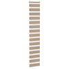 Vidaxl zebra cieco 45x230 cm Larghezza polvere 40,9 cm Polyester Sand Brown