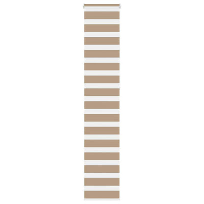 Vidaxl cebra ciega 50x230 cm ancho de polvo de 55,9 cm de poliéster marrón marrón
