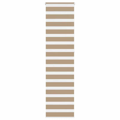 Vidaxl zebra cieco 55x230 cm Larghezza polvere 50,9 cm Polyester Sand Brown