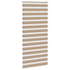 VidaXL estor cebra 100x230 cm tela ancho 95,9 cm poliéster marrón arena