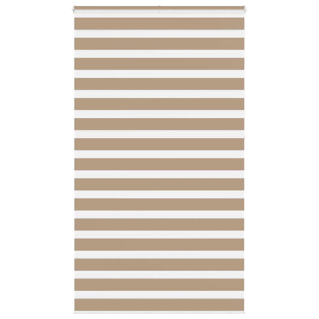 Vidaxl zebra blind 120x230 cm stofbreedte 115,9 cm polyester zandbruin