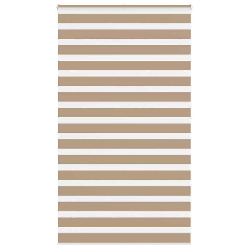 Vidaxl zebra blind 120x230 cm stofbreedte 115,9 cm polyester zandbruin
