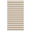 Vidaxl zebra blind 130x230 cm stofbreedte 125,9 cm polyester zandbruin