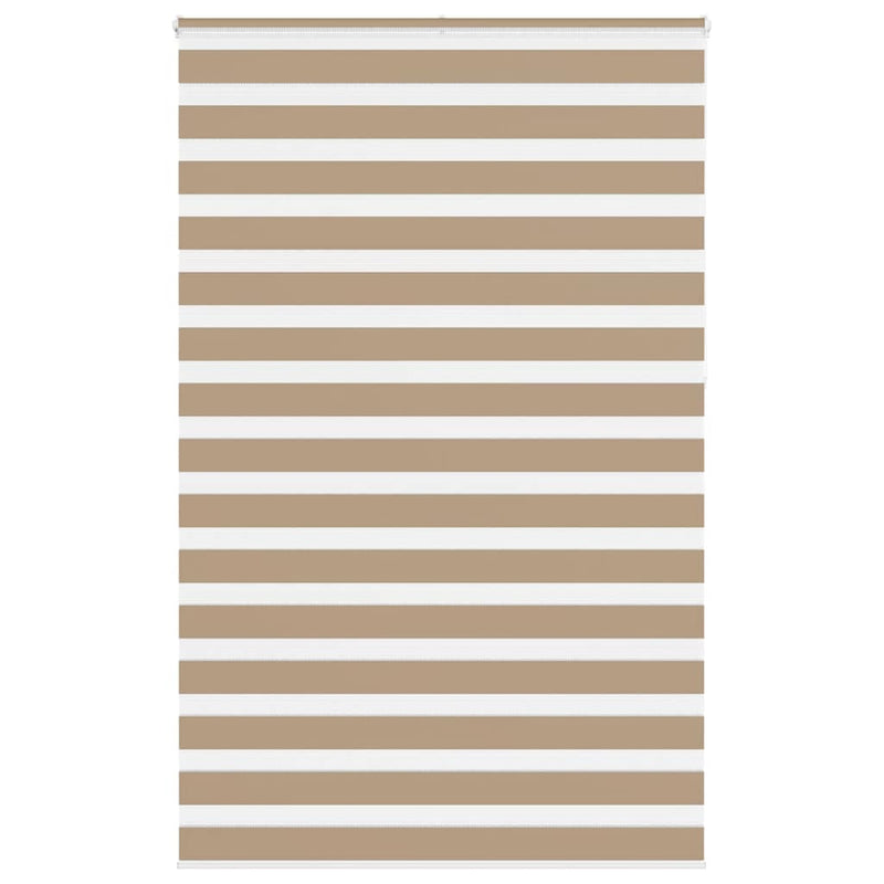 Vidaxl zebra blind 150x230 cm stofbreedte 145,9 cm polyester zandbruin