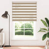 Vidaxl zebra blind 150x230 cm stofbreedte 145,9 cm polyester zandbruin