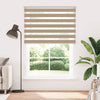 Vidaxl zebra blind 165x230 cm stofbreedte 160,9 cm polyester zandbruin