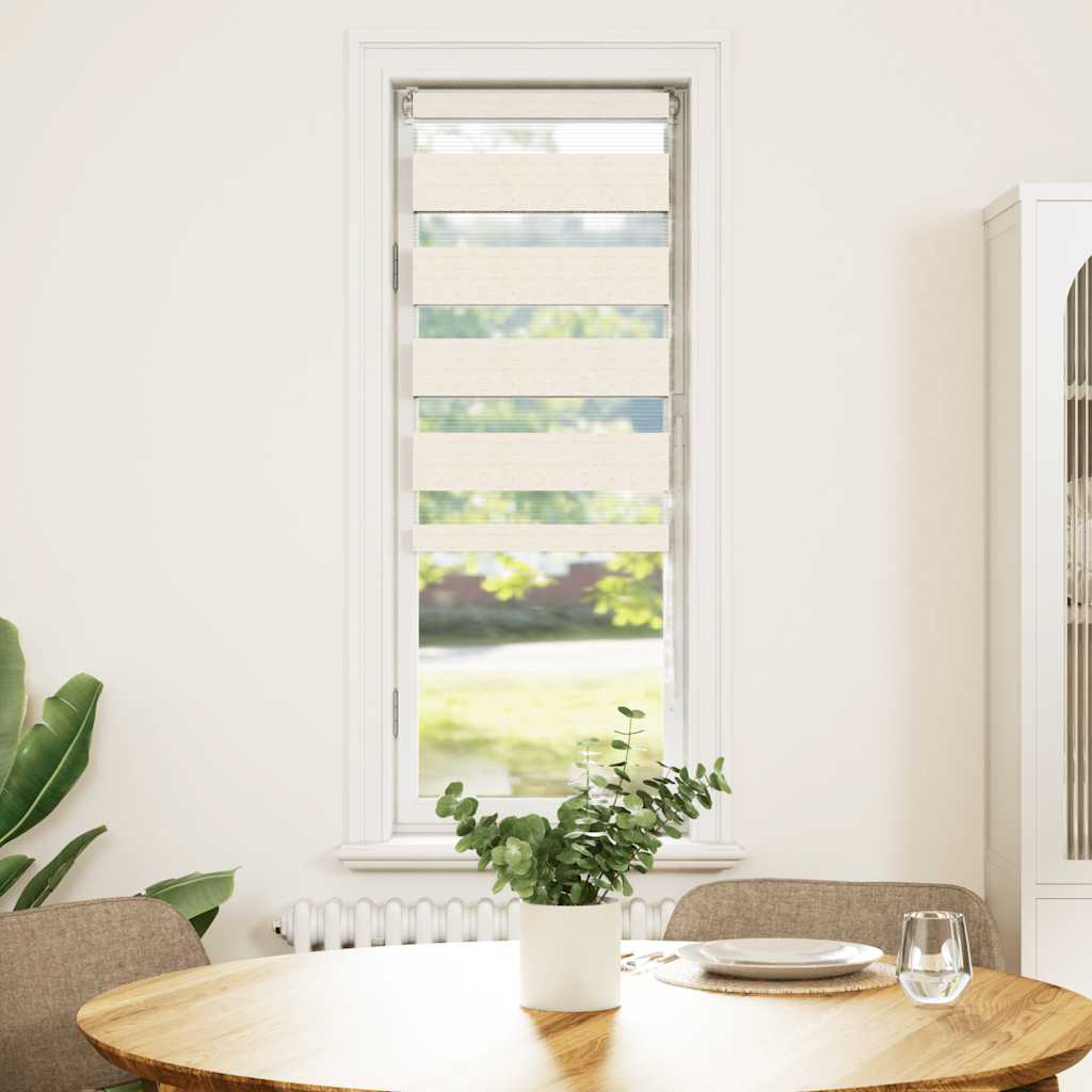 Vidaxl Zebra Roller Blind 45x100 cm Larghezza di polvere 40,9 cm Marblebige