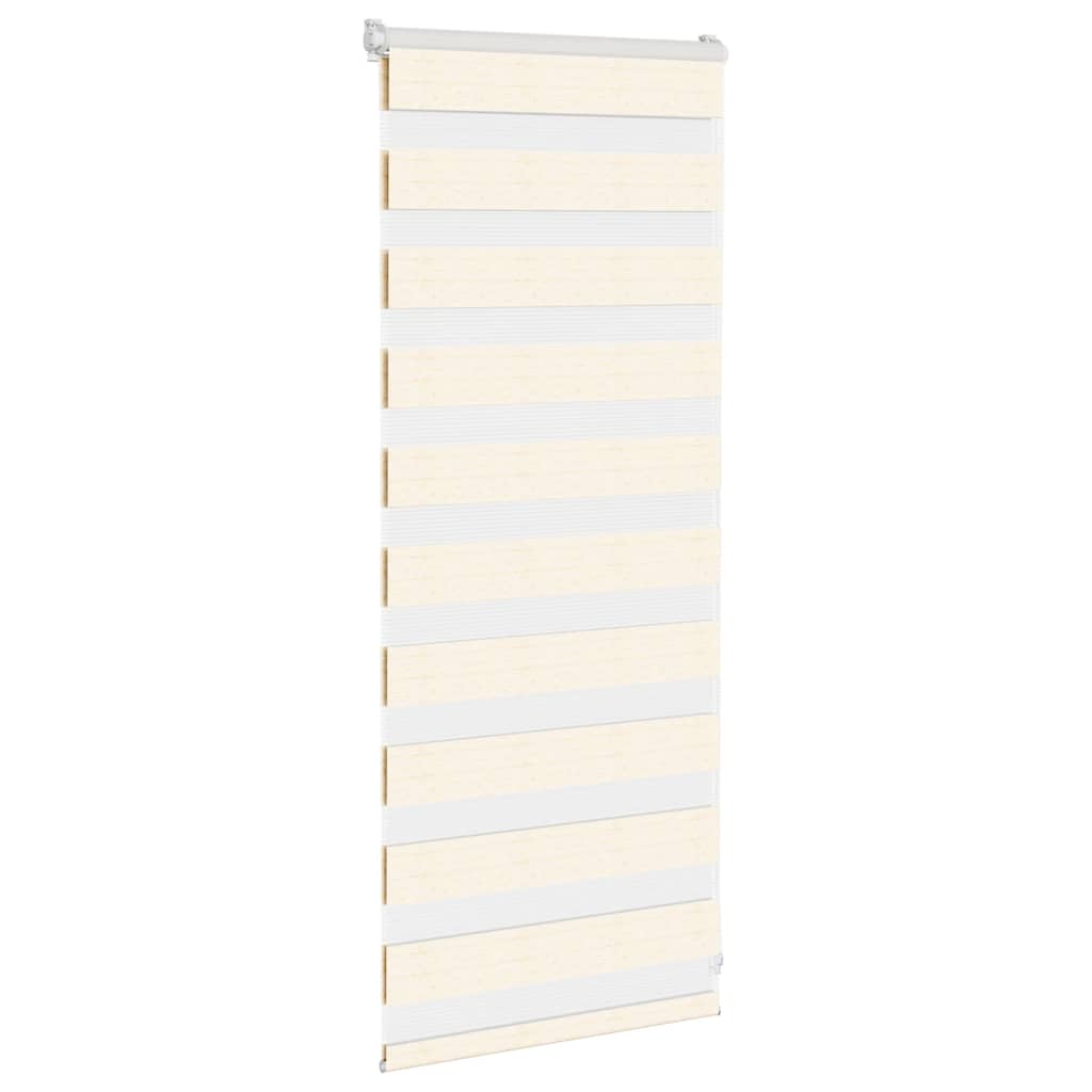 Vidaxl Zebra Roller Blind 55x100 cm Larghezza polvere 50,9 cm Marmerbeige