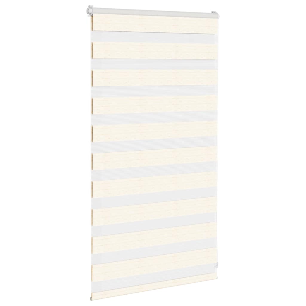 Vidaxl Zebra Roller Blind 80x100 cm Larghezza polvere 75,9 cm Marmerbeige