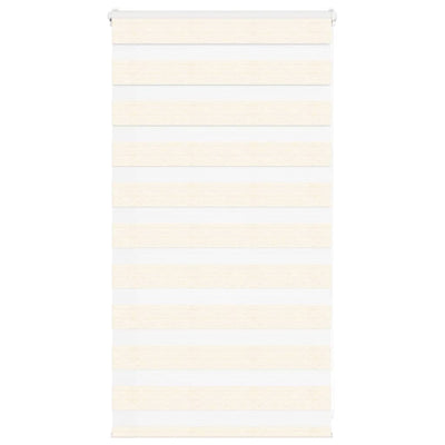 Vidaxl Zebra Roller Blind 85x100 cm Larghezza polvere 80,9 cm Marmerbeige