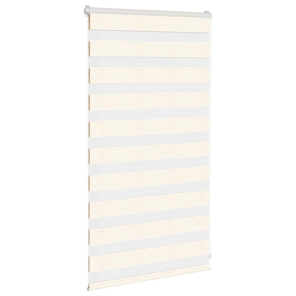 Vidaxl Zebra Roller Blind 90x100 cm Larghezza polvere 85,9 cm Marmerbeige