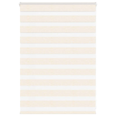 Vidaxl Zebra Roller Blind 105x100 cm Larghezza tessuto 100,9 cm Marmerbeige