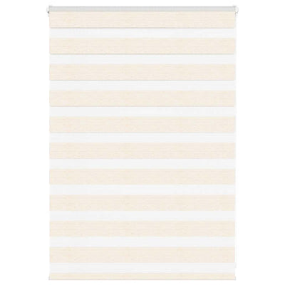 Vidaxl Zebra Roller Blind 110x100 cm Larghezza polvere 105,9 cm Marmerbeige