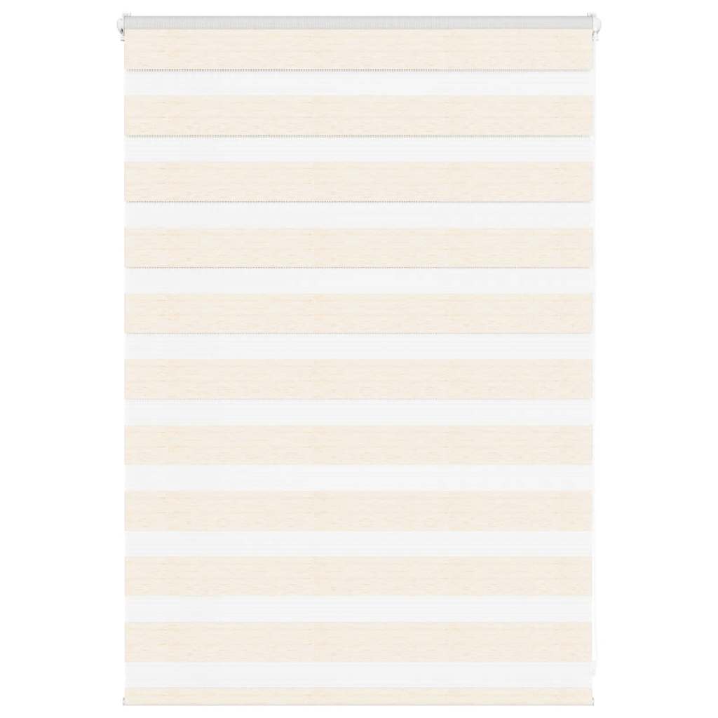 Vidaxl Zebra Roller Blind 110x100 cm Larghezza polvere 105,9 cm Marmerbeige