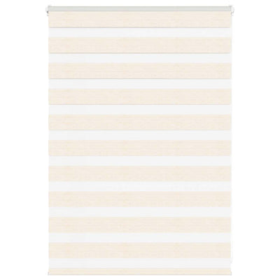 Vidaxl zebra rolgordijn 115x100 cm stofbreedte 110,9 cm marmerbeige