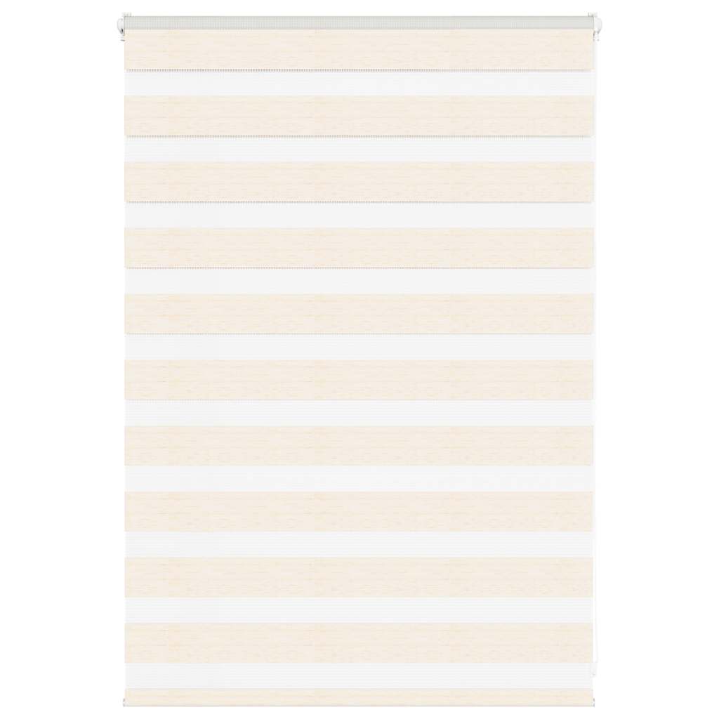 Vidaxl Zebra Roller Blind 115x100 cm Larghezza polvere 110,9 cm Marmerbeige