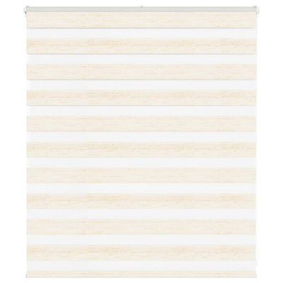 Vidaxl Zebra Roller Blind 130x100 CM Fabric Ancho de 125.9 cm Marmerbeige
