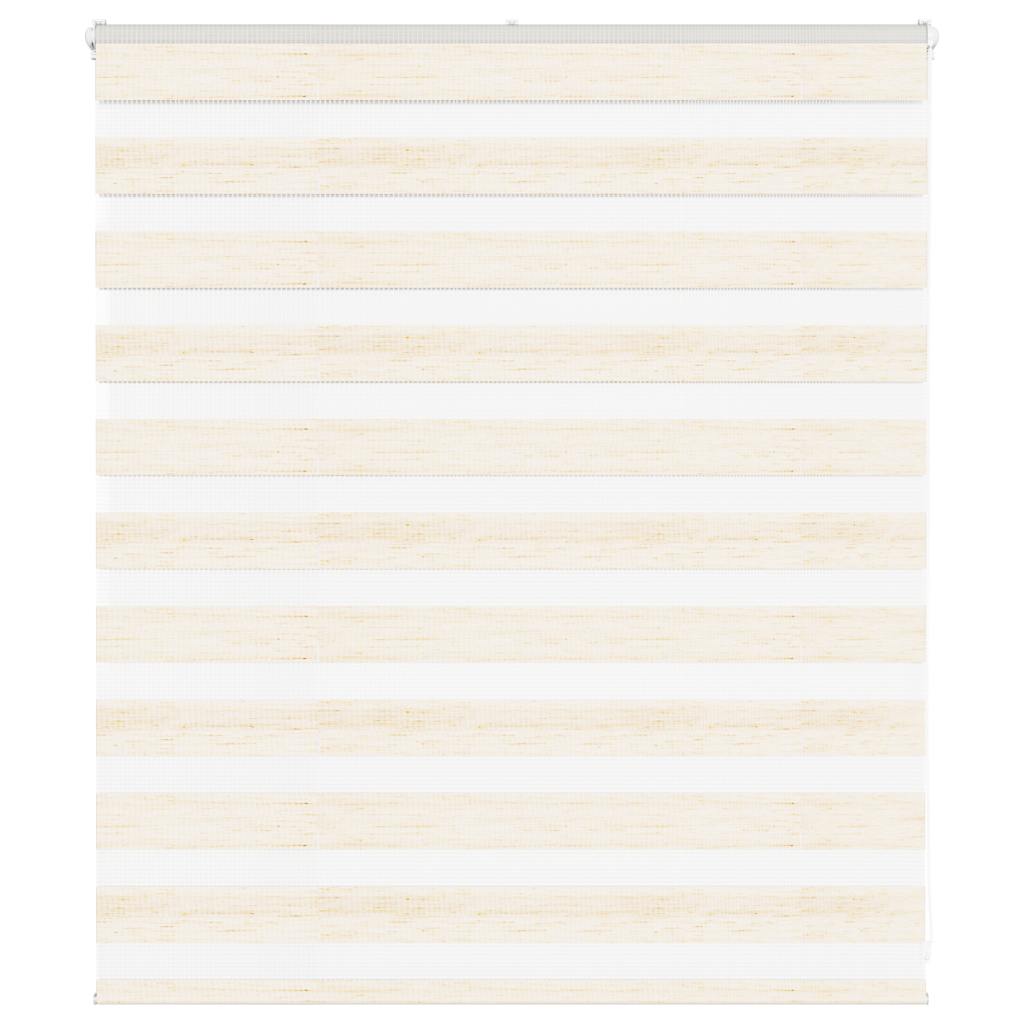 Vidaxl Zebra Roller Blind 135x100 cm Larghezza polvere 130,9 cm Marmerbeige