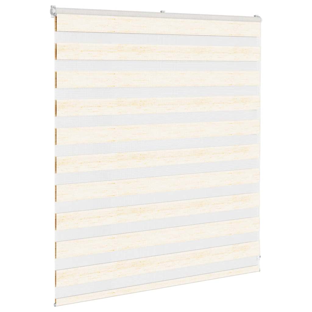 Vidaxl zebra rolgordijn 135x100 cm stofbreedte 130,9 cm marmerbeige