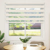Vidaxl Zebra Roller Blind 145x100 cm Larghezza polvere 140,9 cm Marmerbeige