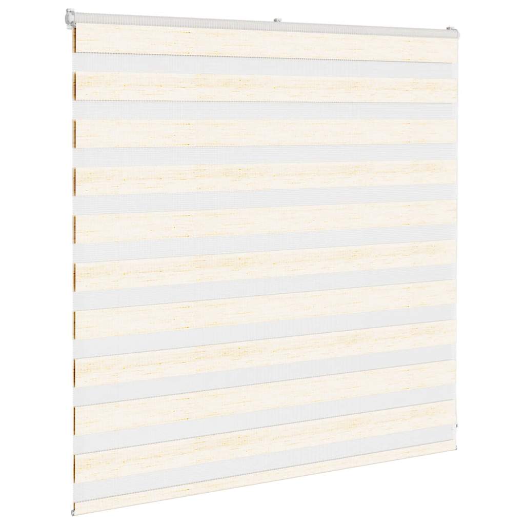 Vidaxl zebra rolgordijn 145x100 cm stofbreedte 140,9 cm marmerbeige