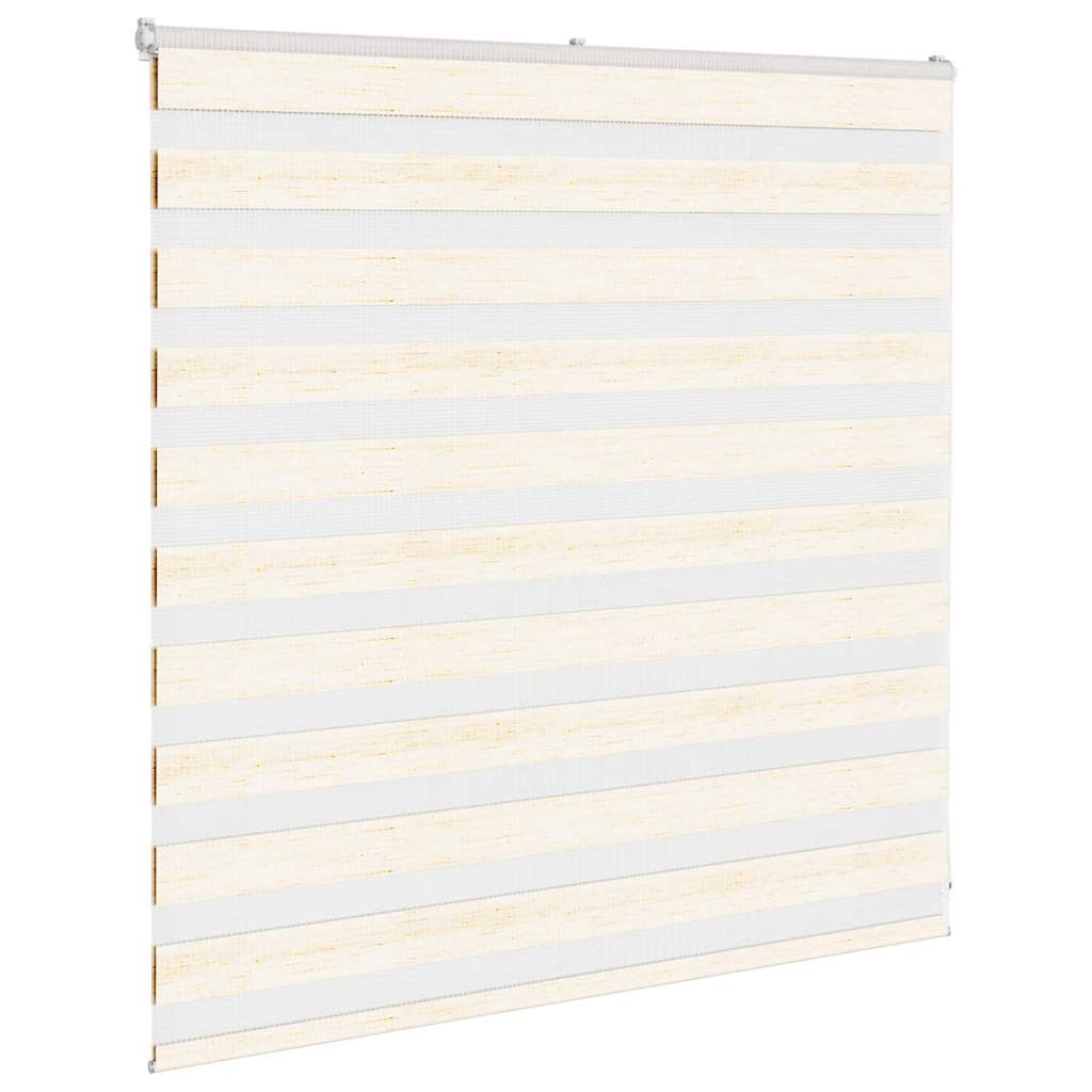Vidaxl Zebra Roller Blind 145x100 cm Larghezza polvere 140,9 cm Marmerbeige