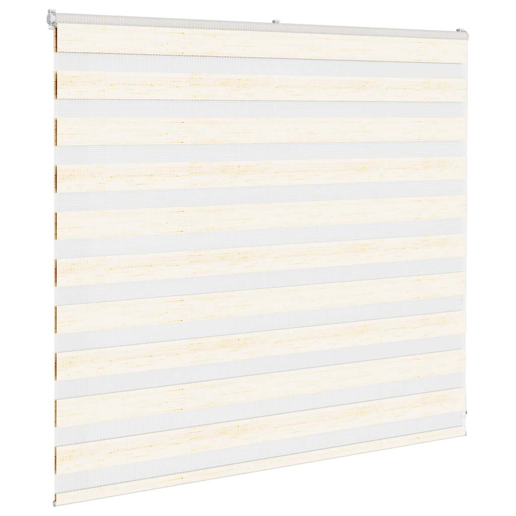 Vidaxl Zebra Roller Blind 165x100 cm ancho de polvo 160.9 cm marmerbeige