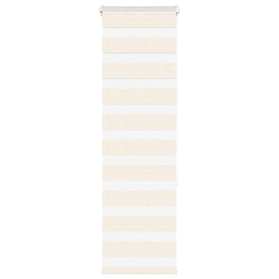 Vidaxl zebra cieco 50x150 cm Larghezza polvere 55,9 cm poliestere marmerbeige