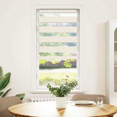 Vidaxl zebra cieco 55x150 cm Larghezza polvere 50,9 cm poliestere marmerbeige