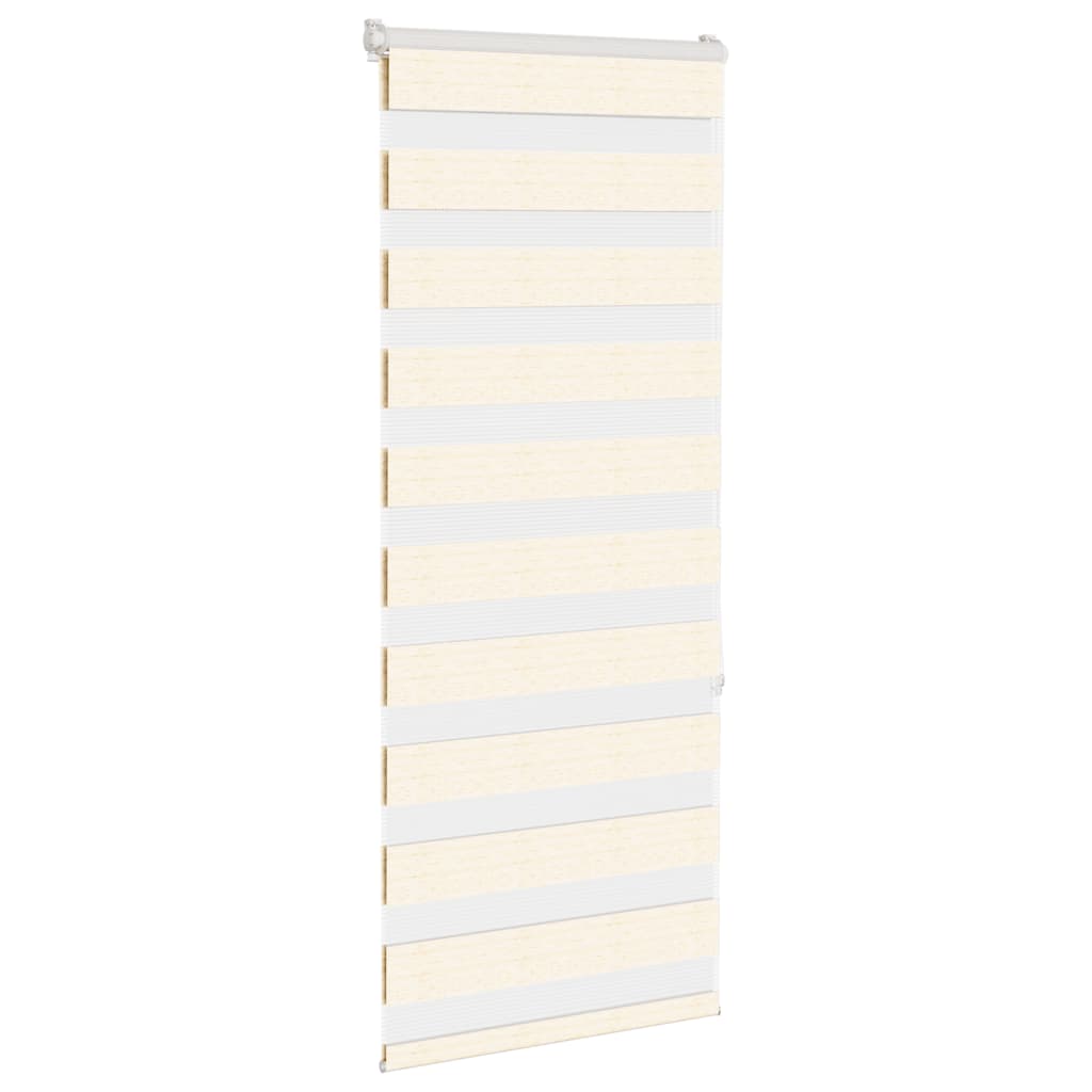 Vidaxl Zebra Roller Blind 65x150 cm Larghezza polvere 60,9 cm Marmerbeige