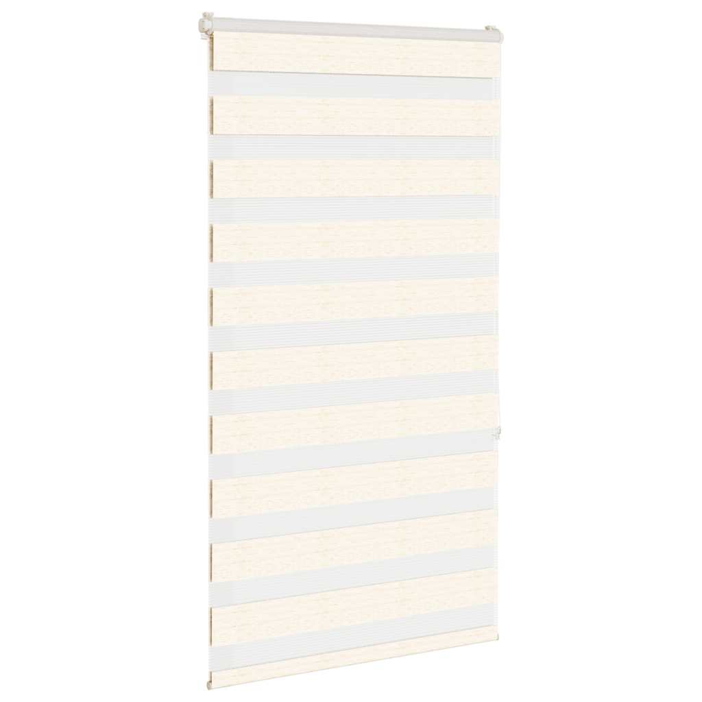 Vidaxl Zebra Roller Blind 85x150 cm Larghezza polvere 80,9 cm Marmerbeige