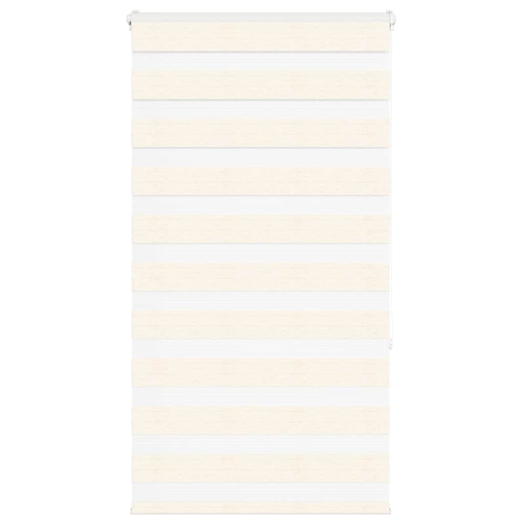 Vidaxl Zebra Roller Blind 90x150 cm de polvo ancho de 85.9 cm marmerbeige