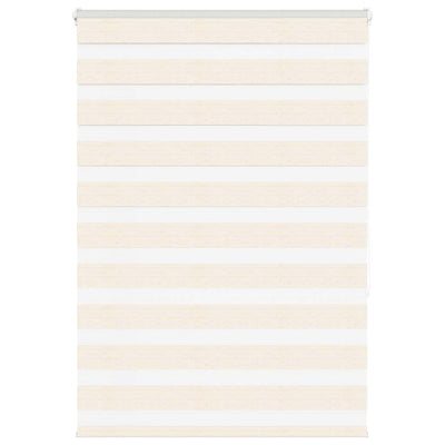 Vidaxl Zebra Roller Blind 95x150 cm Larghezza polvere 90,9 cm Marmerbeige