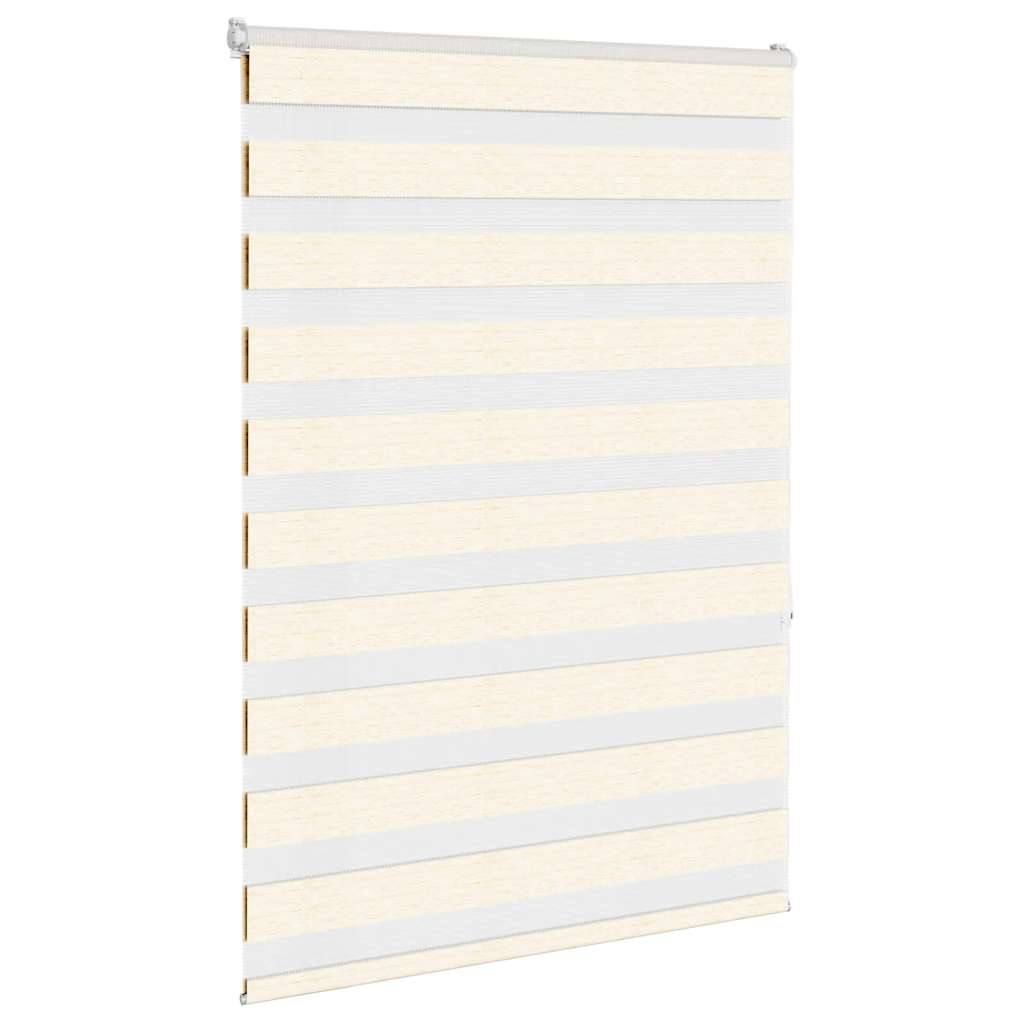 Vidaxl zebra rolgordijn 110x150 cm stofbreedte 105,9 cm marmerbeige