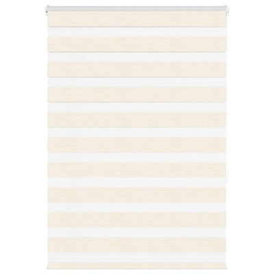 Vidaxl Zebra Roller Blind 115x150 cm Larghezza polvere 110,9 cm Marmerbeige