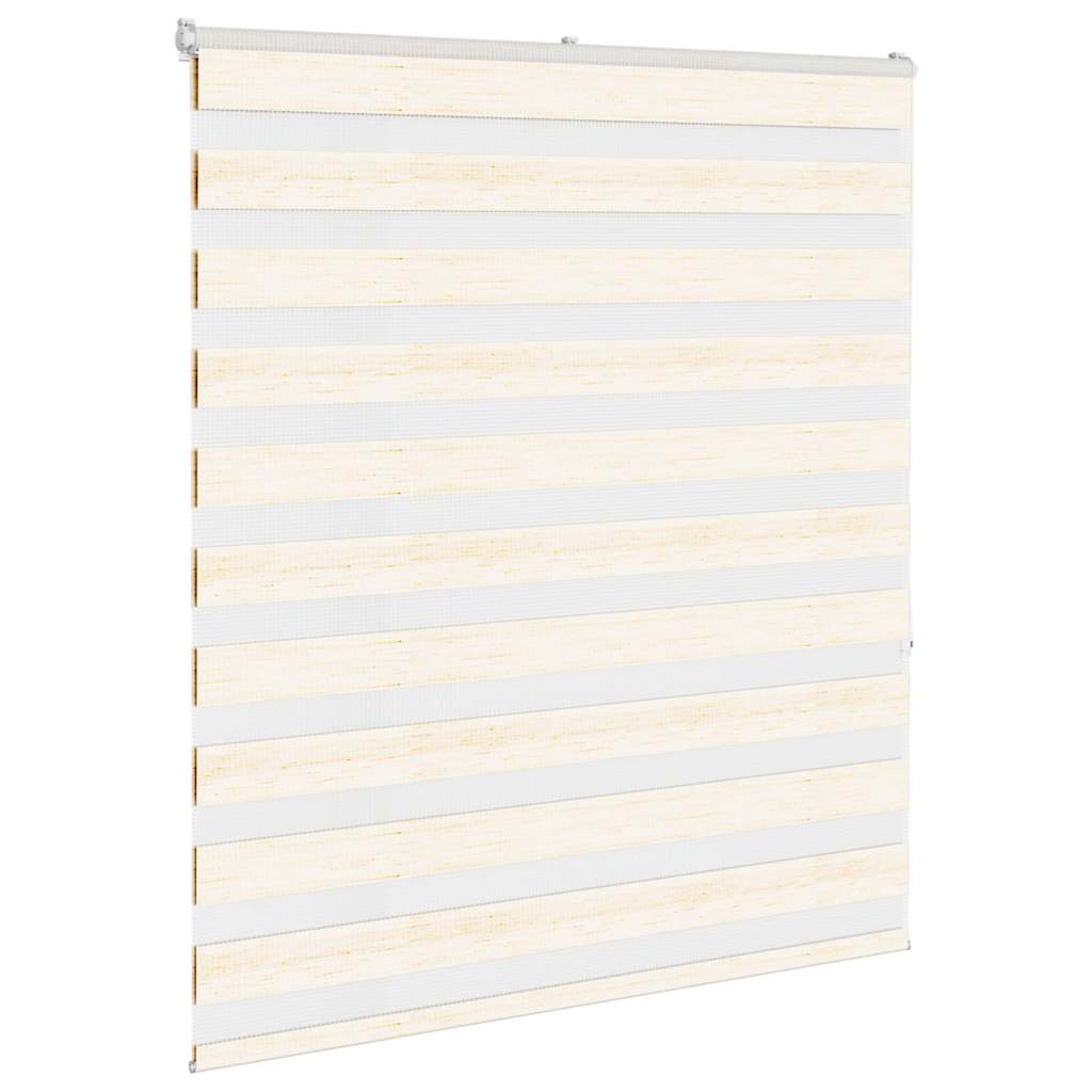 Vidaxl Zebra Roller Blind 120x150 cm Larghezza polvere 115,9 cm Marmerbeige