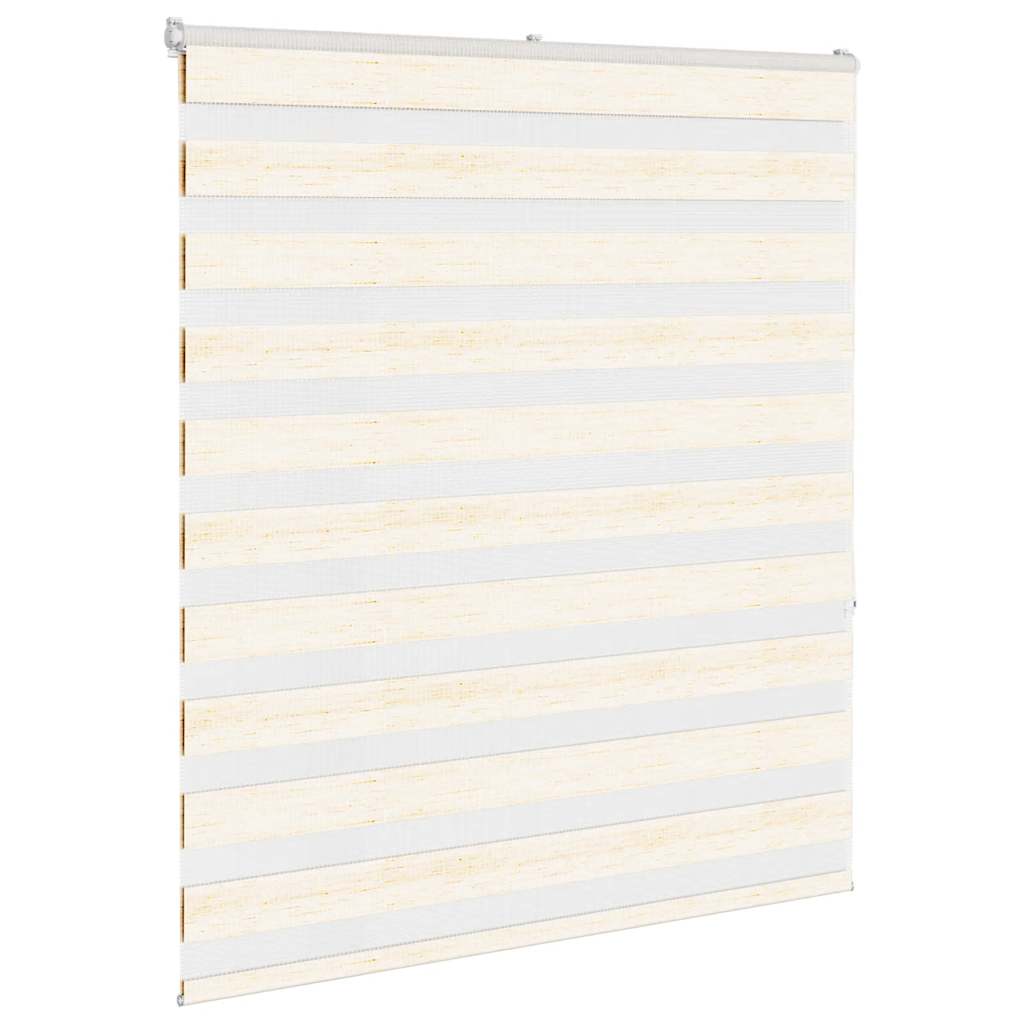 Vidaxl Zebra Roller Blind 130x150 cm Larghezza polvere 125,9 cm Marmerbeige