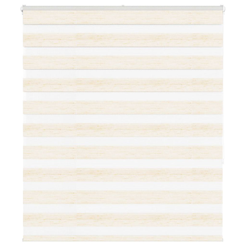 Vidaxl Zebra Roller Blind 135x150 cm Larghezza polvere 130,9 cm Marmerbeige