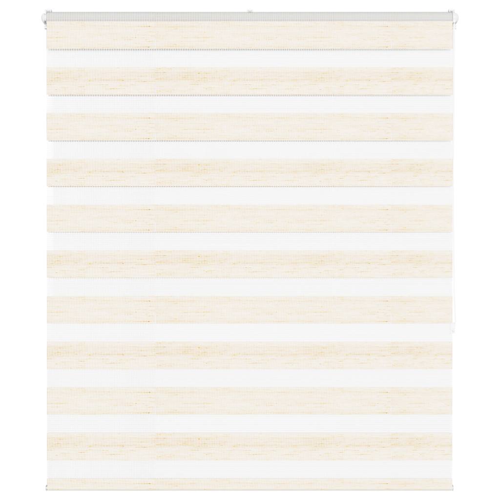 Vidaxl Zebra Roller Blind 135x150 cm Larghezza polvere 130,9 cm Marmerbeige